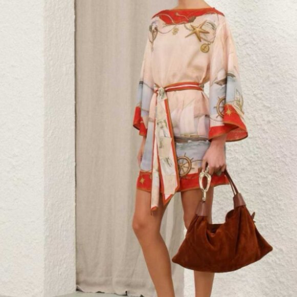 Zimmerman Linen Midi Dress - Picture 3 of 8